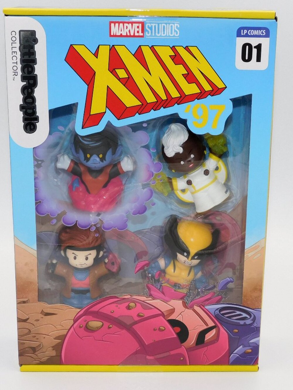 Little People Collector 4 Fig X Men Gambit Wolverine Storm Nightcrawler NEW